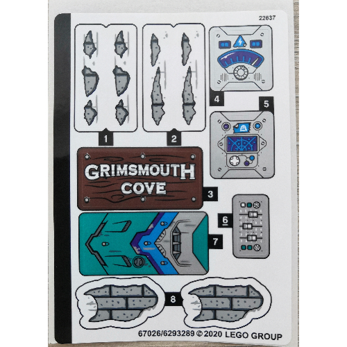 Lego Sticker Sheet for Set 70431-1