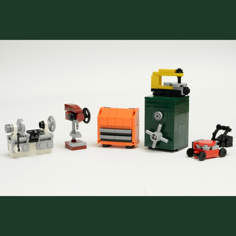 Lego Garage Tools & Furniture Mini Builds