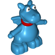 Lego Duplo Figure Dragon with Red Collar Print (Stuffy)
