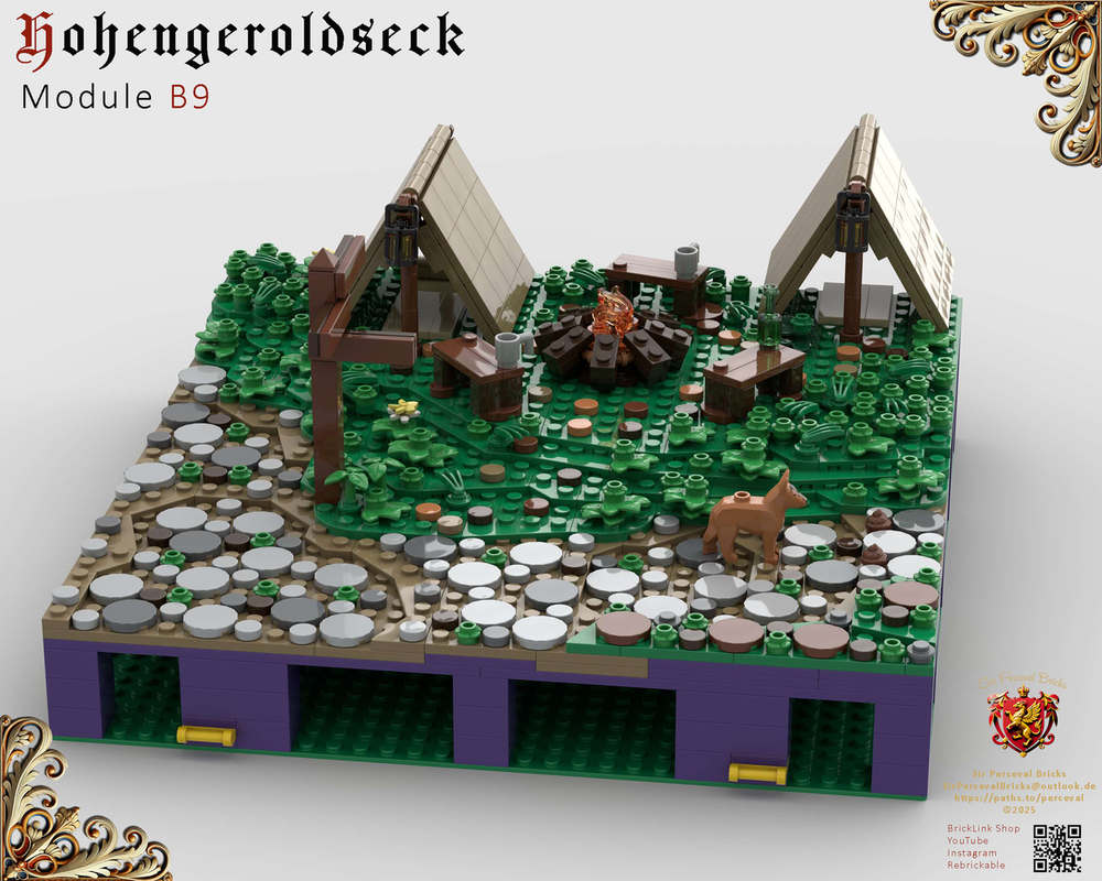 Lego B9 Castle Hohengeroldseck - Campsite (Landscape Expansaion 1)