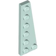 Lego Wedge Plate 6 x 2 Right / Light Aqua