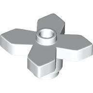 Lego Plant, Flower 2 x 2 Leaves - Angular / White