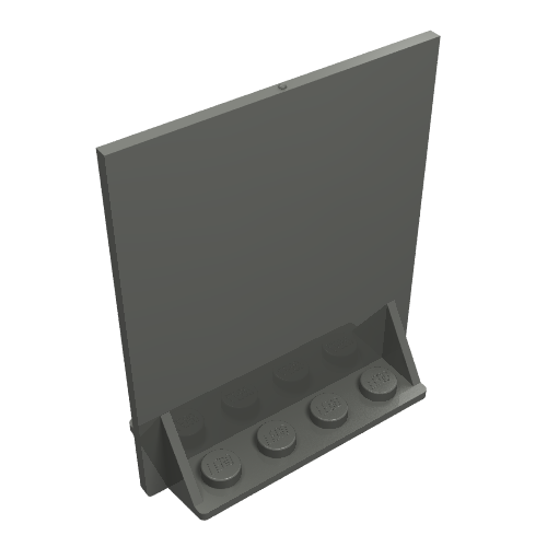 Lego Door 2 x 5 x 5 Swivel, Bracket Base / Dark Bluish Gray