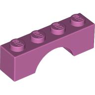 Lego Brick Arch 1 x 4 / Medium Dark Pink