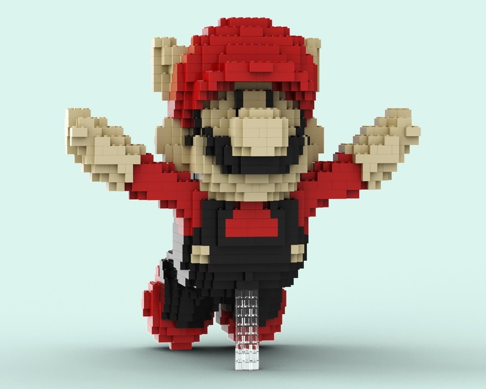 Lego Raccoon Mario