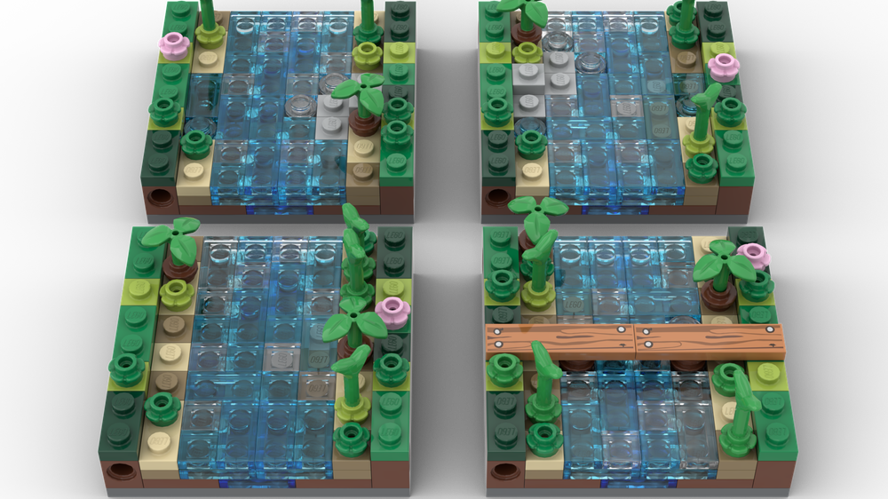 Lego Microscale River Modules 8x8 Part1