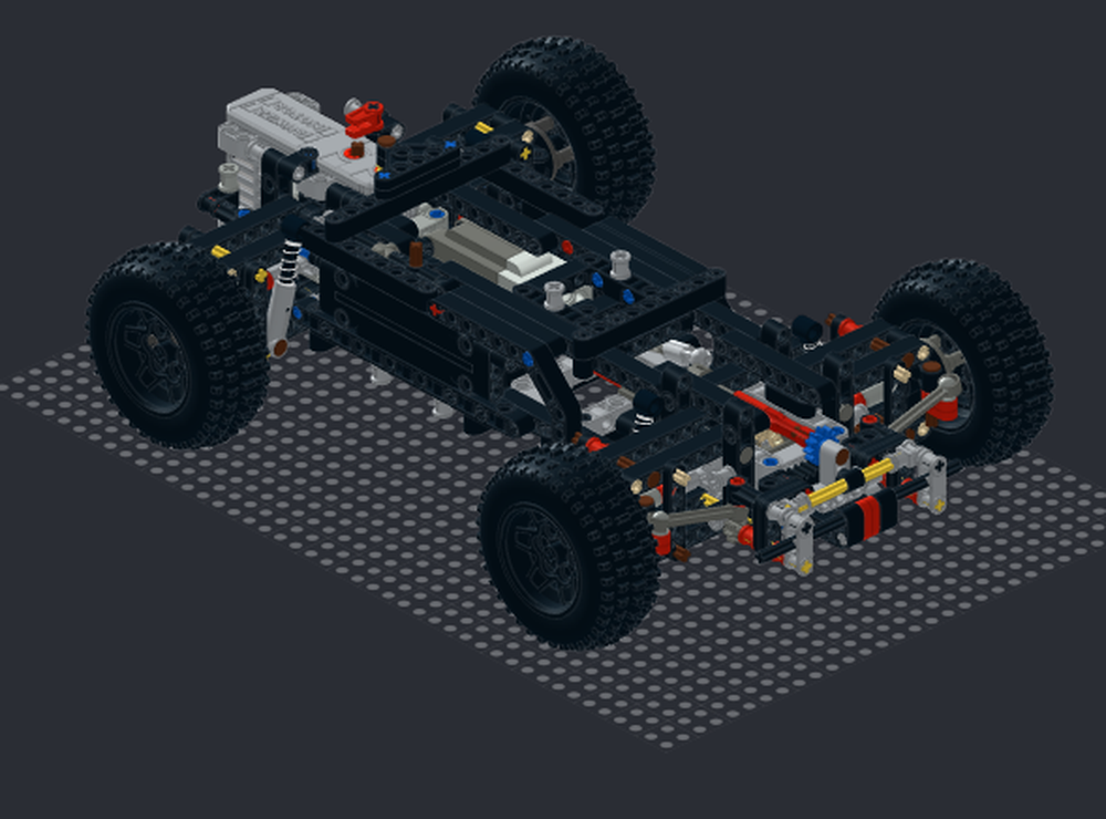 Lego 4wd rc car with buwizz