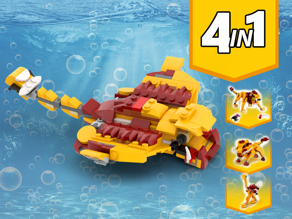 Lego 31112 Manta Ray Alternative Build