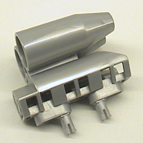 Lego Technic Engine Tunable, Block with Two Round Air Scoops with Pins