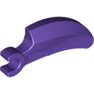 Lego Creature Body Part, Barb Large (Claw, Talon) with Clip / Dark Purple