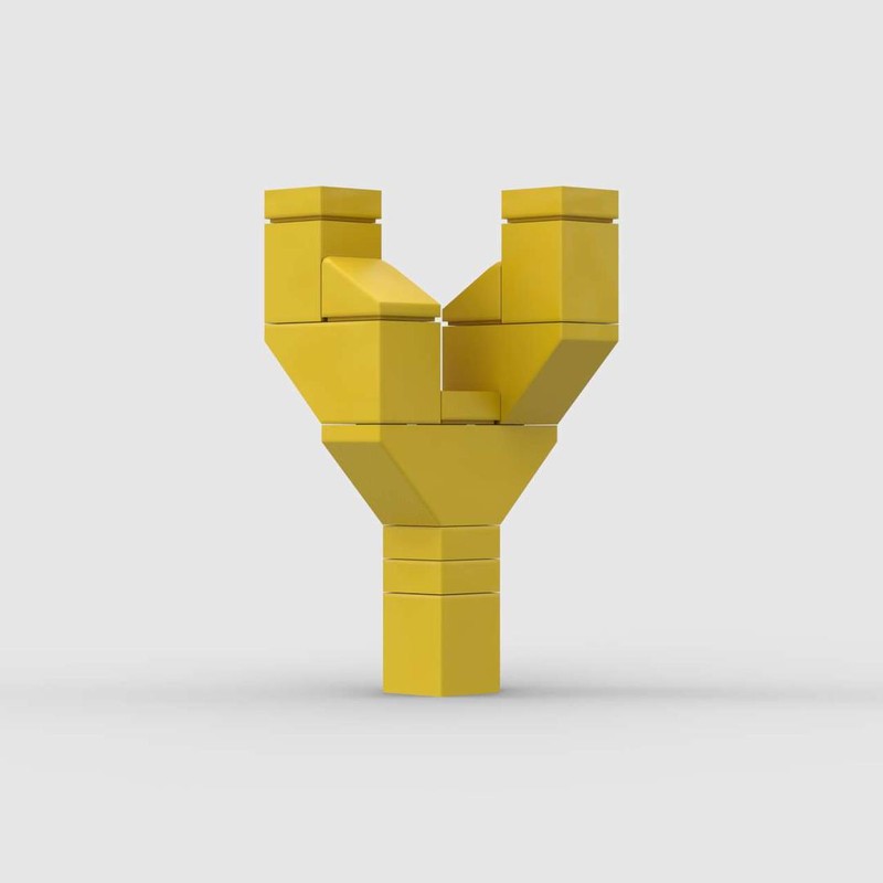 Lego 3D Letter Y 3x3x5