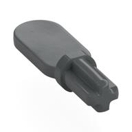 Lego Technic Axle with Oval Panel / Dark Bluish Gray