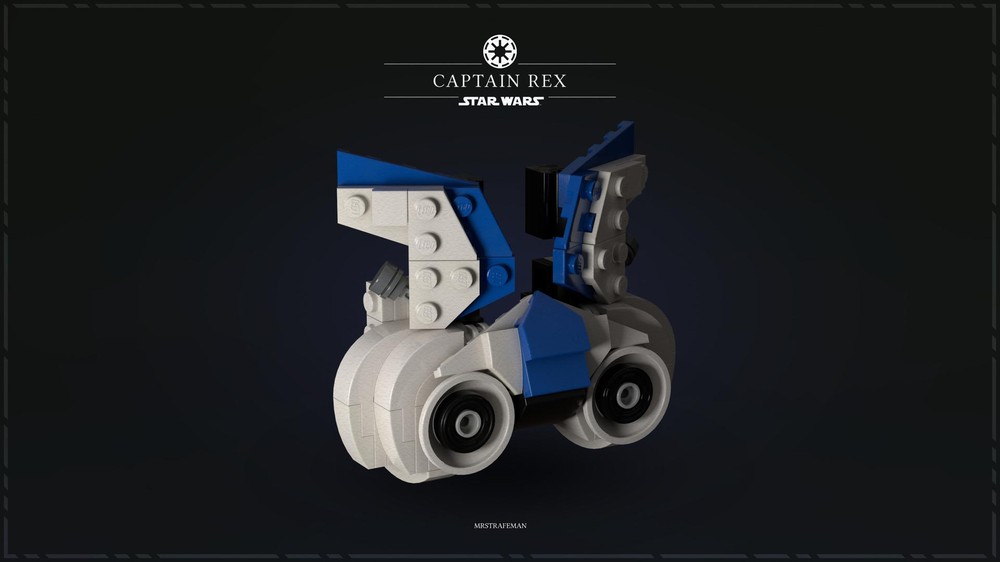 Lego Captain Rex Helmet front Modification