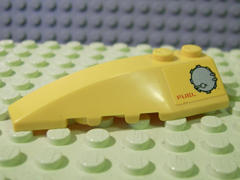 Lego Wedge 6 x 2 Left with 'FUEL' and Filler Cap Pattern (Sticker) - Set 7776