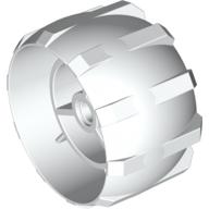 Lego Wheel Hard Plastic Spoked / White