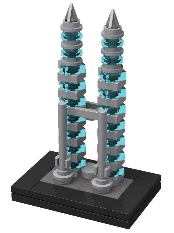 Lego Petronas Towers (micro scale)