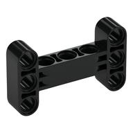 Lego Technic Beam 3 x 5 Thick [90° Offset Centre Beam Holes] / Black