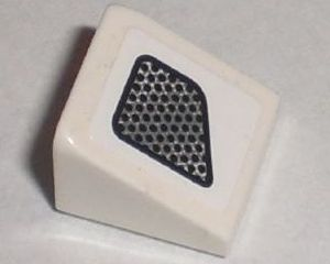 Lego Slope 30 1 x 1 x 2/3 with Vent Dots Fade Pattern Model Left (Sticker) - Set 8211