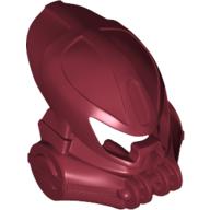 Lego Large Figure Mask Huna (Toa Metru) / Dark Red
