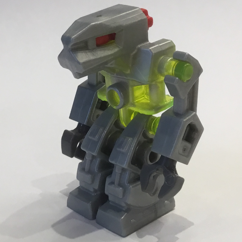 Lego Devastator with Trans-Neon Green Torso and Red Eyes