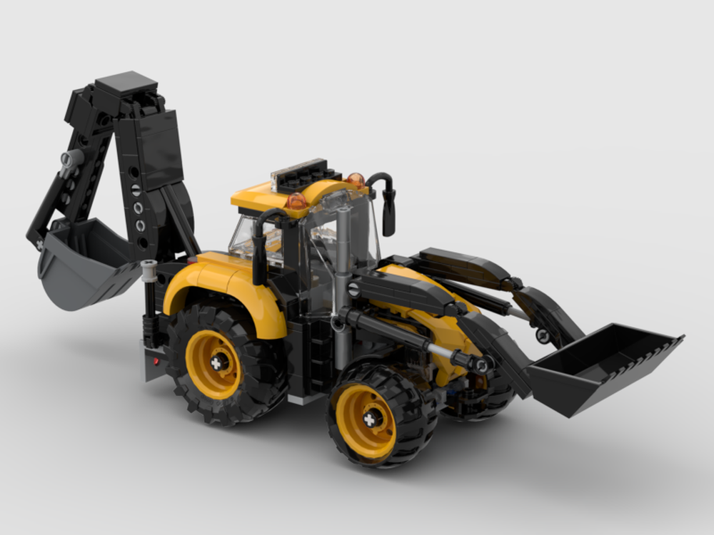 Lego City Backhoe based on 60498