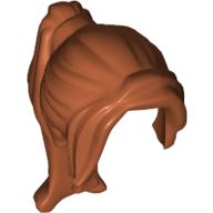 Lego Hair Ponytail Long with Side Bangs / Dark Orange
