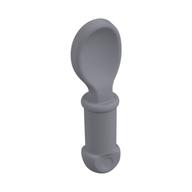 Lego Equipment Cutlery - Spoon, Rounded Bottom / Flat Silver