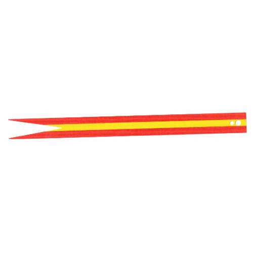 Lego Banner, Long 19 x 2 with Red and Yellow print / Red