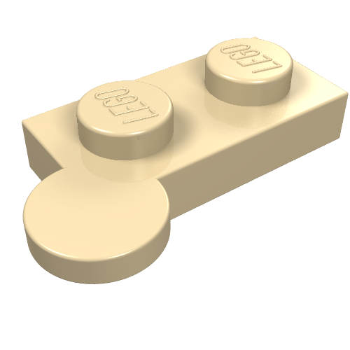 Lego Hinge Plate 1 x 4 Swivel Top [Hollow Pin] / Tan