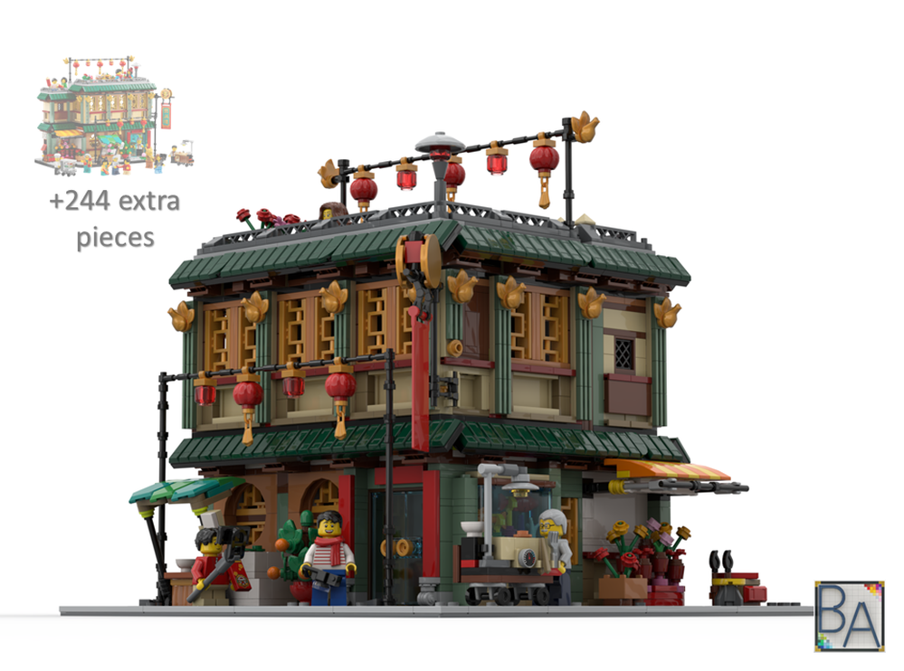 Lego Chinese Restaurant - Modification of Set 80113