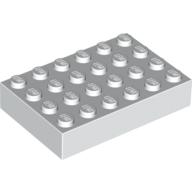 Lego Brick 4 x 6 / White