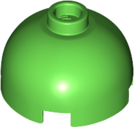 Lego Brick, Round 2 x 2 Dome Top / Bright Green