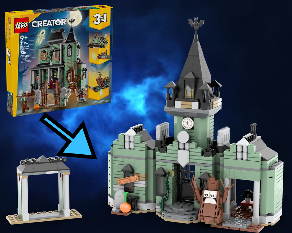 Lego Frankenstein Manor | Haunted Mansion Alternate Build