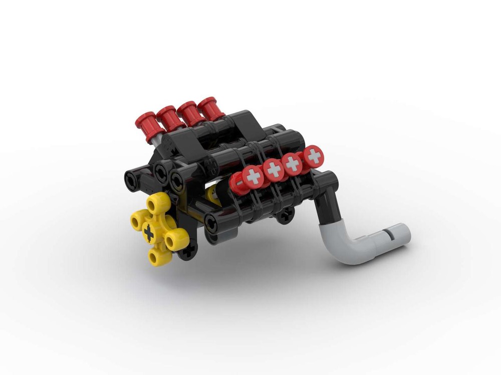Lego V8 piston engine (6x6x5 studs)