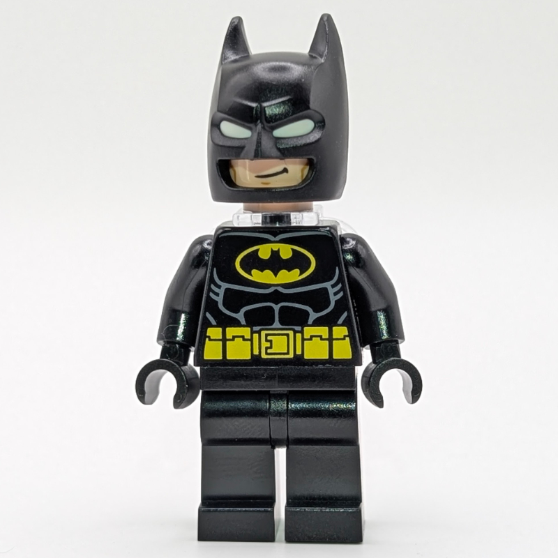 Lego Batman, Black Suit, Black Cowl, Yellow Batman Logo, Neck Bracket