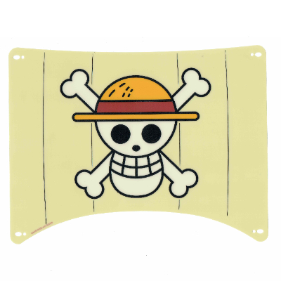Lego Sail, Rectangle, 26 x 20, with Straw Hat Skull and Crossbones Print