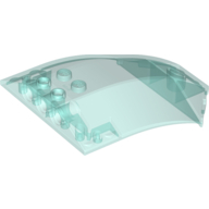Lego Windscreen 8 x 6 x 2 Curved / Trans-Light Blue