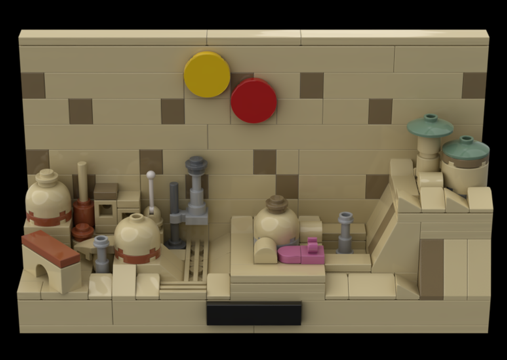 Lego Tatooine Postcard