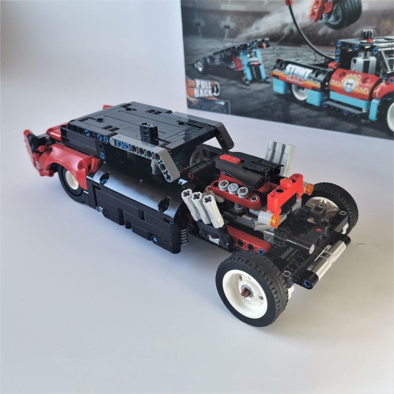 Lego 2in1 V6 Pullback Drag Car - 42106C model