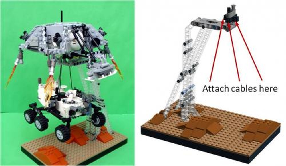 Lego Mars Science Laboratory Sky Crane Stand
