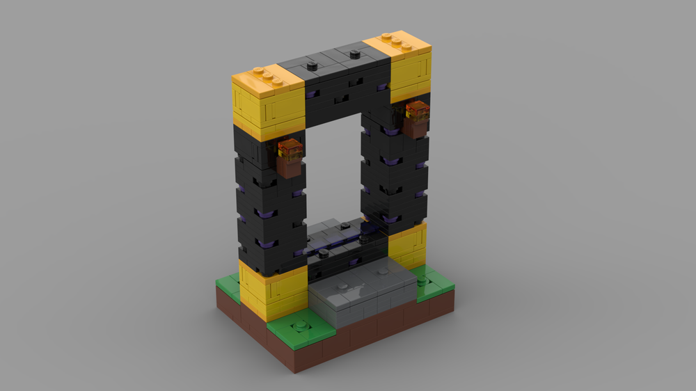 Lego Minifig scale Nether portal
