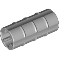 Lego Technic Axle Connector Ridged [with x Hole x Orientation] / Light Bluish Gray