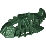 Lego Large Figure Foot, Toa Inika Elliptical / Dark Green