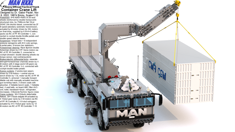 Lego MAN HXXL Heavy Offroad Tactical Truck