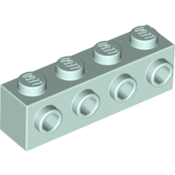 Lego Brick Special 1 x 4 with 4 Studs on One Side / Light Aqua