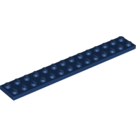 Lego Plate 2 x 14 / Dark Blue