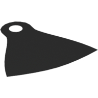 Lego Neckwear Cape, Extended with One Hole and Red Back [Spongy Stretchable Fabric] / White