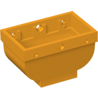 Lego Belville, Equipment, Basket 2 x 4 x 2 without Handle / Bright Light Orange