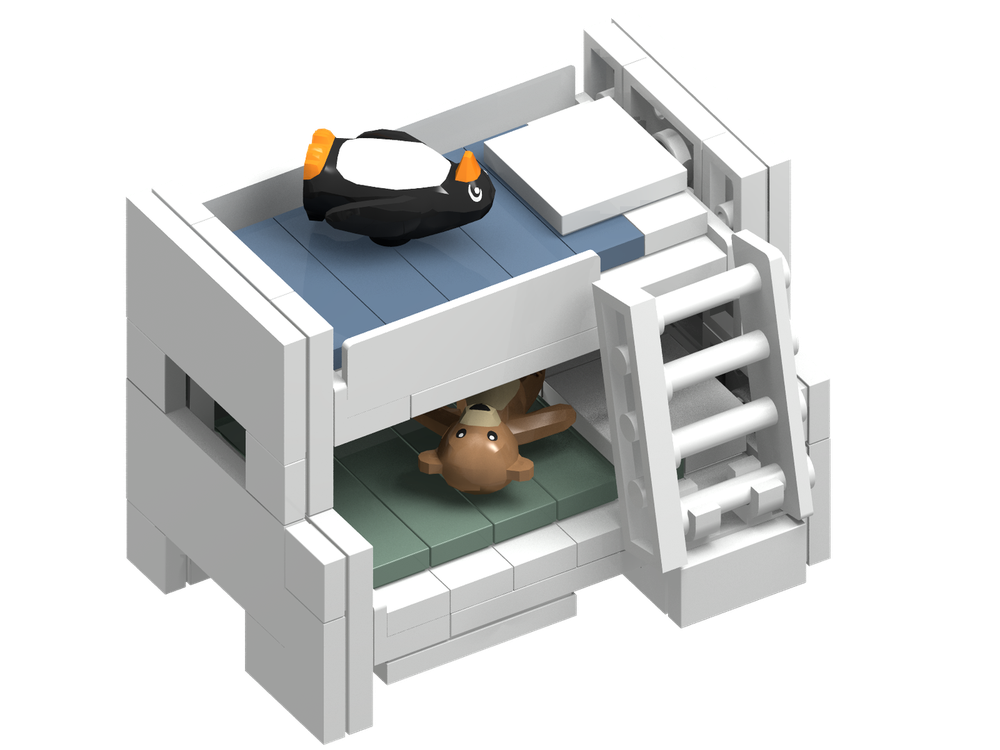Lego Twin over Double Bunk-bed