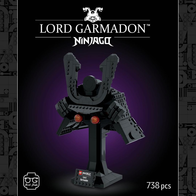 Lego Lord Garmadon Helmet